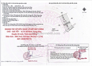 Nhanh tay sở hữu ngay lô đất đẹp chính chủ - giá tốt -  vị trí huyện di linh,