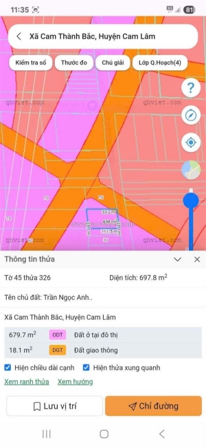 Nhanh tay sở hữu ngay lô đất đẹp - giá tốt tại cam thành bắc, cam lâm, khánh hoà