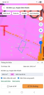 Nhanh tay sở hữu ngay lô đất thổ cư xã diên lạc, diên khánh, khánh hòa