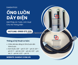 Ống ruột gà chịu nhiệt chống cháy, ống ruột gà lõi thép luồn dây điện, ống luồn dây điện và phụ kiện