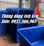 Phân phối thùng nhựa tròn dung tích lớn, thùng nhựa kích thước lớn, thùng nhựa 500l