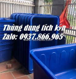 Phân phối thùng nhựa tròn dung tích lớn, thùng nhựa kích thước lớn, thùng nhựa 500l