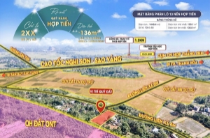 Ra mắt bảng hàng 13 lô đất trung tâm hợp tiến giá chỉ từ 2xx triệu/lô