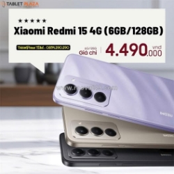 Redmi 15 4g (6/128gb) thiết kế trẻ trung giá chỉ 4.490.000đ