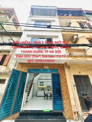 Siêu hiếm – nhà 5 tầng mới phố quan nhân, p.nhân chính, quận thanh xuân, tp hà