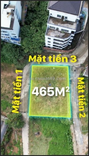 Siêu phẩm đất 3 mặt tiền view thoáng – đường nam hồ, p.11, đà lạt 465m2 giá 9.5