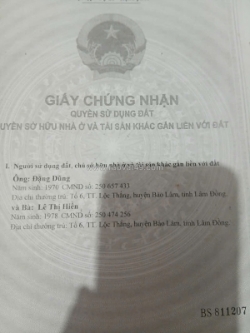 Sở hữu ngay lô đất đẹp - giá tốt - vị trí đắc địa tại thôn 7 lộc ngãi, bảo lâm,