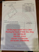 Sở hữu ngay lô đất thổ cư 100% phường tân hạnh, tp biên hòa, đồng nai - giá