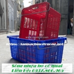 Sóng nhựa hở có quai sắt đa năng, sóng nhựa rỗng có quai xách tại hà nội, sọt nhựa