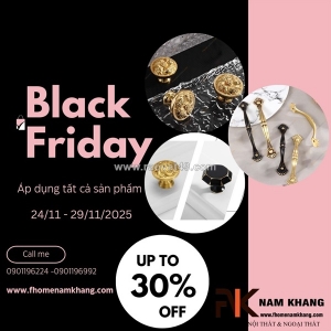 Tay nắm tủ & núm nắm tủ chất liệu đồng - điểm chạm sang trọng cho nội thất