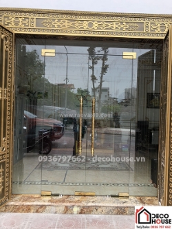 Thi công cửa kính cường lực cho căn hộ, nhà liền kề ở hoài đức – mẫu đẹp, giá mềm.