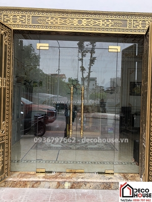 Thi công cửa kính cường lực cho căn hộ, nhà liền kề ở hoài đức – mẫu đẹp, giá mềm.