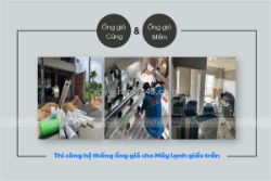 Thi công ống gió cho hệ thống giấu trần? có nên lắp đặt máy lạnh giấu trần nối ống gió không?