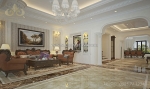 Thiết kế nội thất tân cổ điển phòng khách bếp tại biệt thự vinhomes riverside long biên.