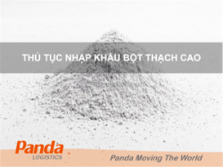 Thủ tục nhập khẩu bột thạch cao