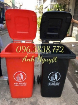 Thùng rác nhựa 240lit có nắp đậy kín. giá rẻ bán tại q12