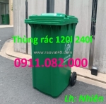 Thùng rác xử lý rác thải giá rẻ tại an giang- thùng rác 120l 240l 660l giá sỉ- lh 0911082000