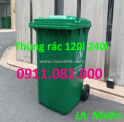 Thùng rác xử lý rác thải giá rẻ tại an giang- thùng rác 120l 240l 660l giá sỉ- lh 0911082000