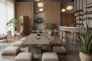 Top 10 mẫu thiết kế quán cafe phong cách wabi sabi nhật bản ấn tượng