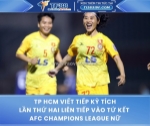 Tp hcm viết tiếp kỳ tích – lần thứ hai liên tiếp vào tứ kết