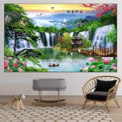 Tranh sơn thủy là gì? cách treo tranh hút tài lộc