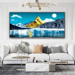 Tranh treo tường phòng khách khổ lớn – điểm nhấn không gian sống