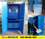 Tủ dụng cụ 2 cánh mở + 6 ngăn kéo và khay di động bên trong