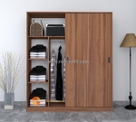 Tủ quần áo cửa lùa màu óc chó – tal04