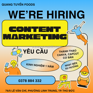 Tuyển dụng content creator / content marketing