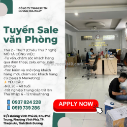 Tuyển dụng nhân viên kinh doanh (văn phòng)