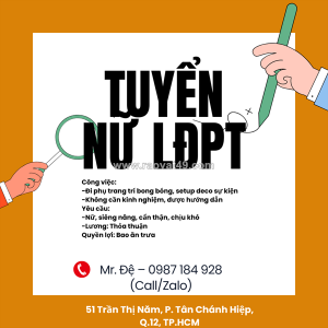 Tuyển – lao động phổ thông (nữ)