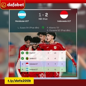 U17 indonesia làm nên lịch sử tại world cup