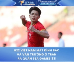 U22 việt nam mất đình bắc và văn trường ở trận ra quân sea games 33!