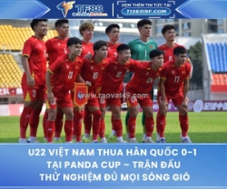 U22 việt nam thua hàn quốc 0-1 tại panda cup