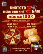 Unatoto mừng sinh nhật 5 năm trải nghiệm ẩm thực nhật, nhận quà “cực chất”