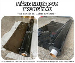 Vì sao màng nhựa pvc trong màu lại phổ biến ???