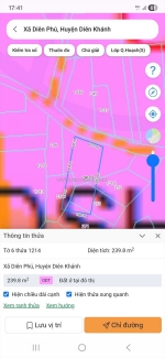 Vị trí đẹp - chính chủ cần bán lô đất thổ cư xã diên phú, diên khánh khánh hòa