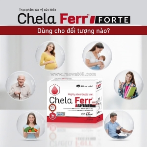 Viên sắt chela-ferr forte sử dụng cho đối tượng nào?