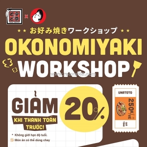 Workshop “okonomiyaki: làm bánh xèo nhật chuẩn vị osaka”
