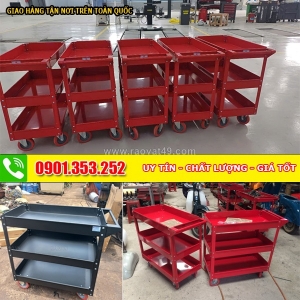 Xe đẩy đa năng 3 ngăn cho gara – nhà xưởng: