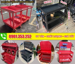 Xe để đồ nghề (hay xe đẩy dụng cụ) gara nhà xưởng