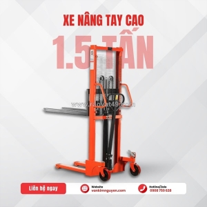 Xe nâng tay cao 1.5 tấn của vạn kim nguyên