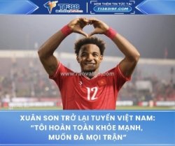 Xuân son trở lại tuyển việt nam: “tôi hoàn toàn khỏe mạnh, muốn đá mọi trận”