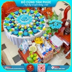 Ý nghĩa mâm cúng mụ màu xanh dương