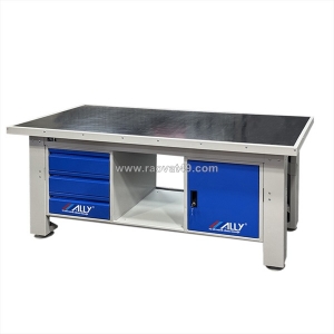 🔒 ally qt-bn2022: bàn nguội tích hợp tủ có khóa – trạm làm việc 5s an toàn và hiệu quả! 🛠️