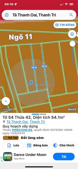 🏡 bán đất tả thanh oai – thanh trì  ngõ 11