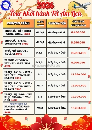 ✨✈️ đón tết âm lịch 2026 – bay cùng sgc tourist ✈️✨