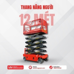 🔧 thang nâng người 12m – giải pháp làm việc trên cao an toàn & hiệu quả