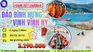 🎉 tour tết dương 2025 – đảo bình hưng – vịnh vĩnh hy (2n2đ)