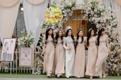 Áo dài bưng quả bigsize tỏa sáng rực rỡ xinh đẹp rạng ngời